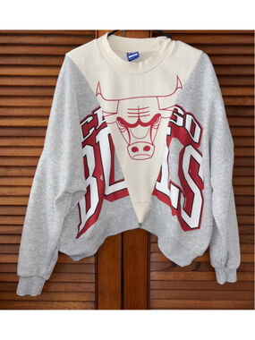 Chicago Bulls NBA Ultra Game Croptop Sweatshirt Women's Size Large L